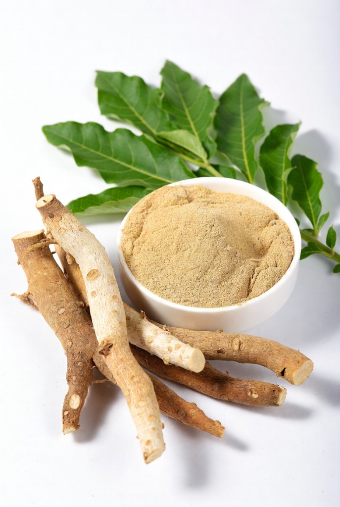 Ashwagandha root and powder